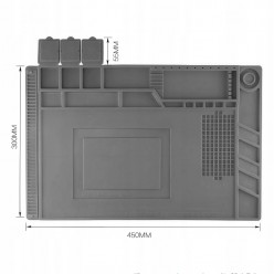 Silikonowa Mata Serwisowa do Lutowania – Organizer na Biurko, 45x30 cm