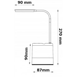 Biurkowa Lampka Dla Ucznia 4 Tryby Świecenia Stojak Na Telefon