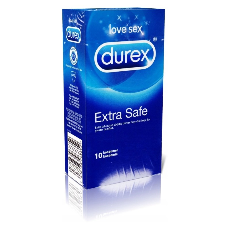 PREZERWATYWY DUREX EXTRA SAFE 10 szt. ORG KARTONIK