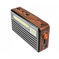 Radio FM,AM,SW z Panelem Solarnym, Bluetooth, USB, gniazdo kart SD/TF i lampką LED USB