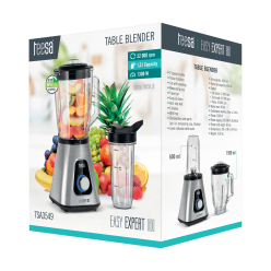 Blender Kielichowy Easy Expert Go 1300W , Szklany Kielich 1,5L + Kubek Podróżny 600 Ml