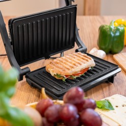 Panini Grill Teesa, Toster, Opiekacz, 1000W, 3 Pozycje