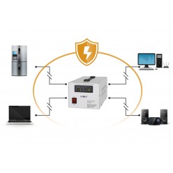 Automatyczny Stabilizator Napięcia  Kemot Mser-1000 (1000 Va, Serwomotor)