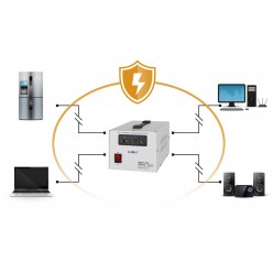 Automatyczny Stabilizator Napięcia  Kemot Mser-500 (500 Va, Serwomotor)