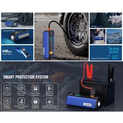 4w1 Powerbank Kompresor Latarka Jump Starter