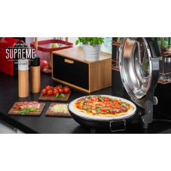 Piec Do Pizzy Teesa Supreme, 1200 W, 32 Cm , Okienko , Wyjmowany Kamień