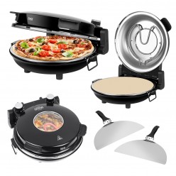 Piec Do Pizzy Teesa Supreme, 1200 W, 32 Cm , Okienko , Wyjmowany Kamień