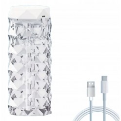 2w1Nocna Lampka i Nawilżacz Glamour Multi LED Świecący Kryształ