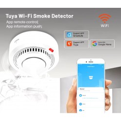 Inteligentny Czujnik Dymu z WiFi Alarm Na Telefon 85 dB