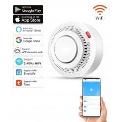 Inteligentny Czujnik Dymu z WiFi Alarm Na Telefon 85 dB