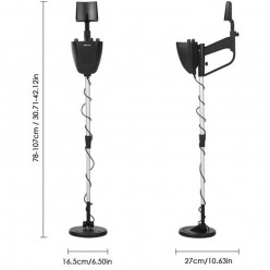 Wykrywacz Metalu Detektor Złota Srebra Wodoodporny