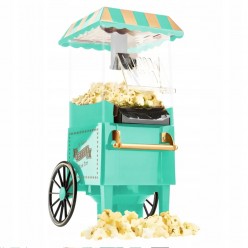 Maszyna Do Robienia Popcorn Wózek Retro Vintage 1200W Beztłuszczowa