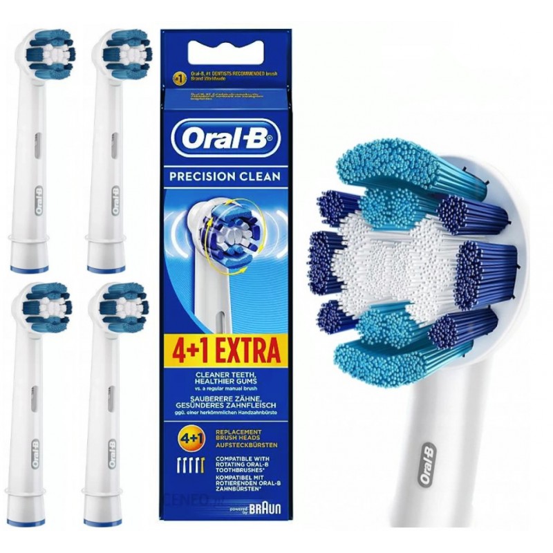 BOX Szczoteczki Końcówki ORAL-B PRECISION CLEAN paczka 4szt