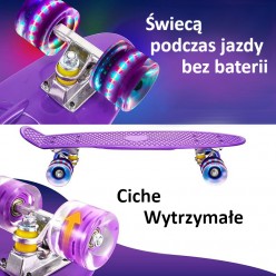 DESKOROLKA ŚWIECĄCE KÓŁKA FISZKA RÓŻNE KOLORY